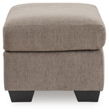 Loreo Truffle Chenille Ottoman view 4