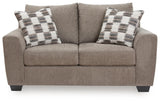 Loreo Truffle Chenille Loveseat view 3