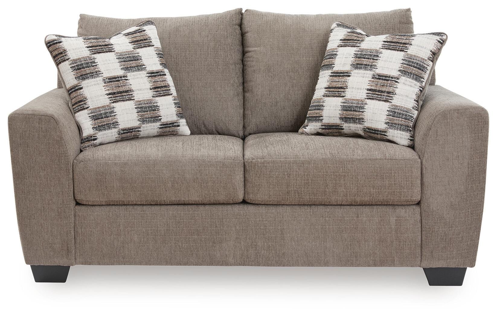 Loreo Truffle Chenille Loveseat view 3