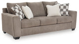 Loreo Truffle Chenille Sofa angled view
