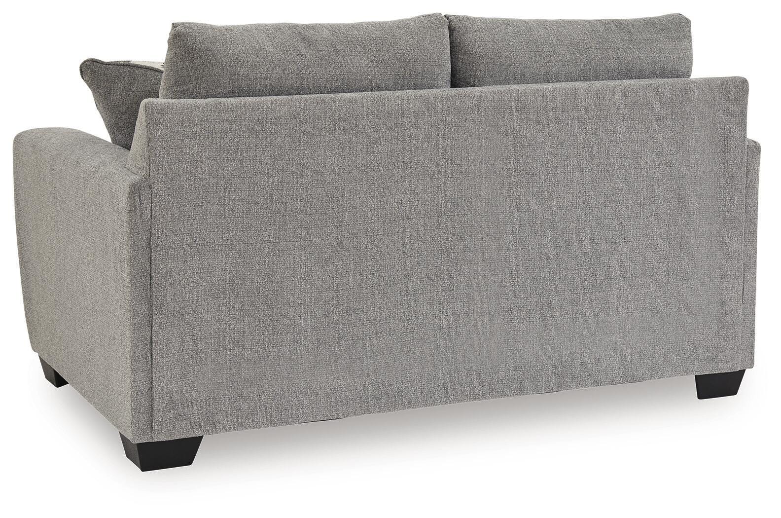 Loreo Flint Chenille Loveseat view 4