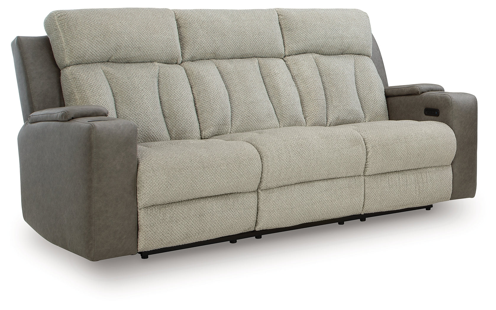 WhipLash Sisal Chenille Power Reclining Sofa