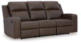 Lavenhorne Umber reclining sofa, loveseat, and recliner set