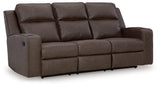 Lavenhorne Reclining Sofa angled closed side view
