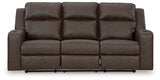 Lavenhorne Umber reclining sofa, loveseat, and recliner set