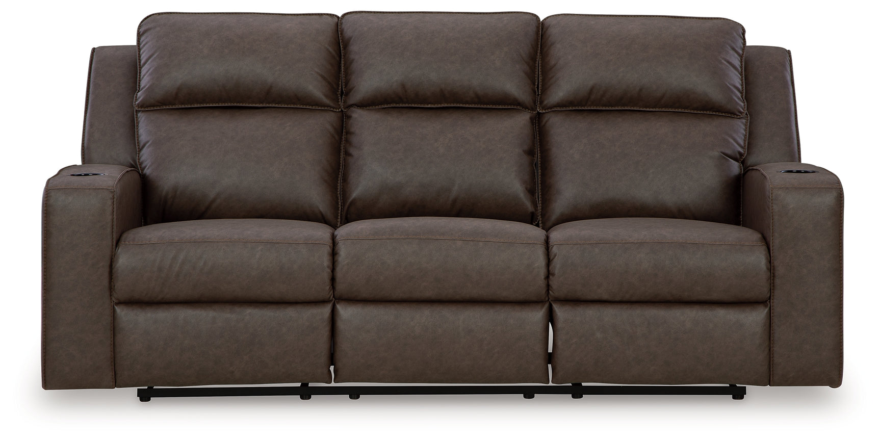 Lavenhorne Umber reclining sofa, loveseat, and recliner set