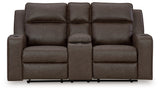 Lavenhorne Umber reclining sofa, loveseat, and recliner set