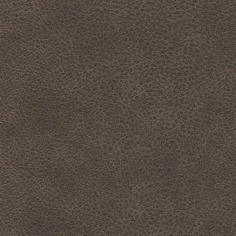 Fabric swatch of Lavenhorne Umber Faux Leather Upholstery