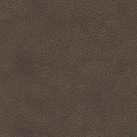 Fabric swatch of Lavenhorne Umber Faux Leather Upholstery