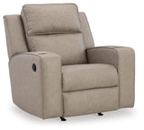 Side view of Lavenhorne Pebble Faux Leather Recliner