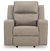 Front angle of Lavenhorne Pebble Faux Leather Recliner