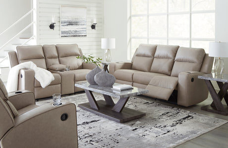 Lavenhorne Pebble loveseat side angle