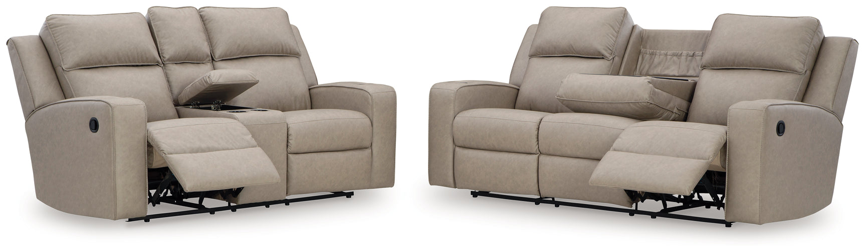 Lavenhorne Pebble sofa angled open recline