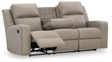 Lavenhorne Pebble reclining sofa angled open