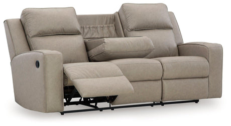 Lavenhorne Pebble reclining sofa angled open