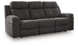 Brysonview Reclining Sofa angled view with LED off