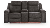 Brysonview loveseat LED lighting red color on front