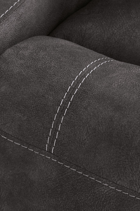 Brysonview recliner jumbo stitch detail close-up
