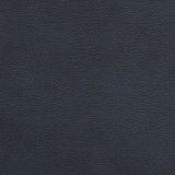 Close-up side swatch of sapphire faux leather upholstery