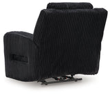 Forest Lake Black Chenille,Velvet Power Recliner