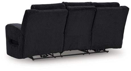 Back view of Forest Lake power reclining sofa