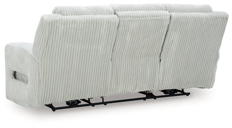 Back view of Forest Lake Alloy Chenille sofa