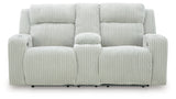Forest Lake Alloy Chenille,Velvet Power Reclining Loveseat with Console