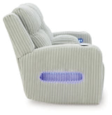 Forest Lake Alloy Chenille,Velvet Power Reclining Loveseat with Console
