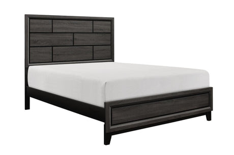 Davi Nickel Solid Wood Platform Bed main view