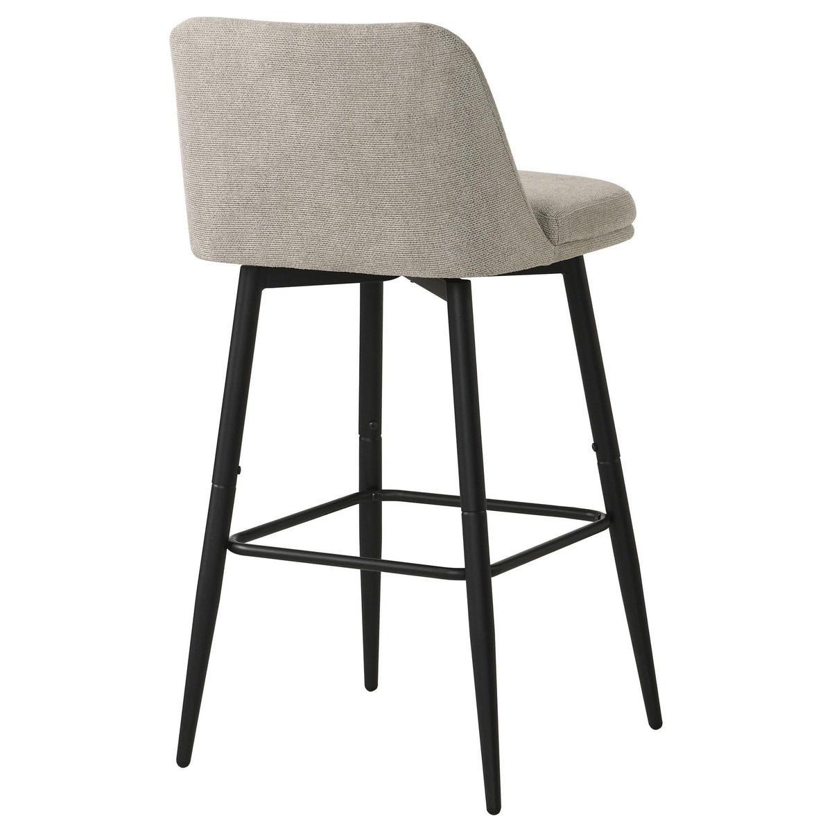 Mellor Slate Brown Fabric Upholstered Swivel Bar Chair Set of 2 — product image 7