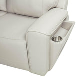 Rojas 3-Piece Dual Power L-Shaped Sectional Sofa with Bluetooth Greige — product image 7