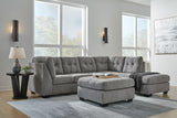 Marleton Gray 2-Piece Sectional with Ottoman — product view
