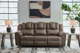 Lowilla Driftwood Reclining Sofa and Loveseat set front view