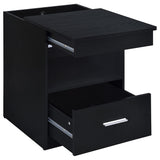 Fabre Black Ash 1-Drawer Extendable Top Nightstand — product image 3