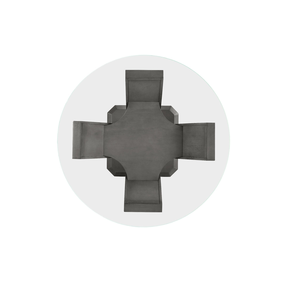 Top view of Bellatrix round chair seat