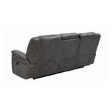 Conrad 3-piece set showing sofa, loveseat, and recliner