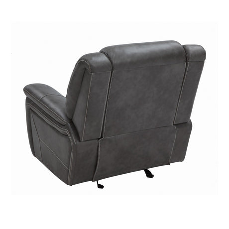 Conrad Grey Motion Glider Recliner showcasing manual lever
