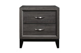 Close-up of Davi Nickel Platform Bed main view