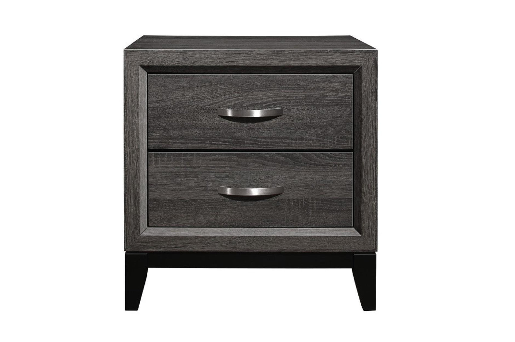 Close-up of Davi Nickel Platform Bed main view