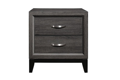 Close-up of Davi Nickel Platform Bed main view