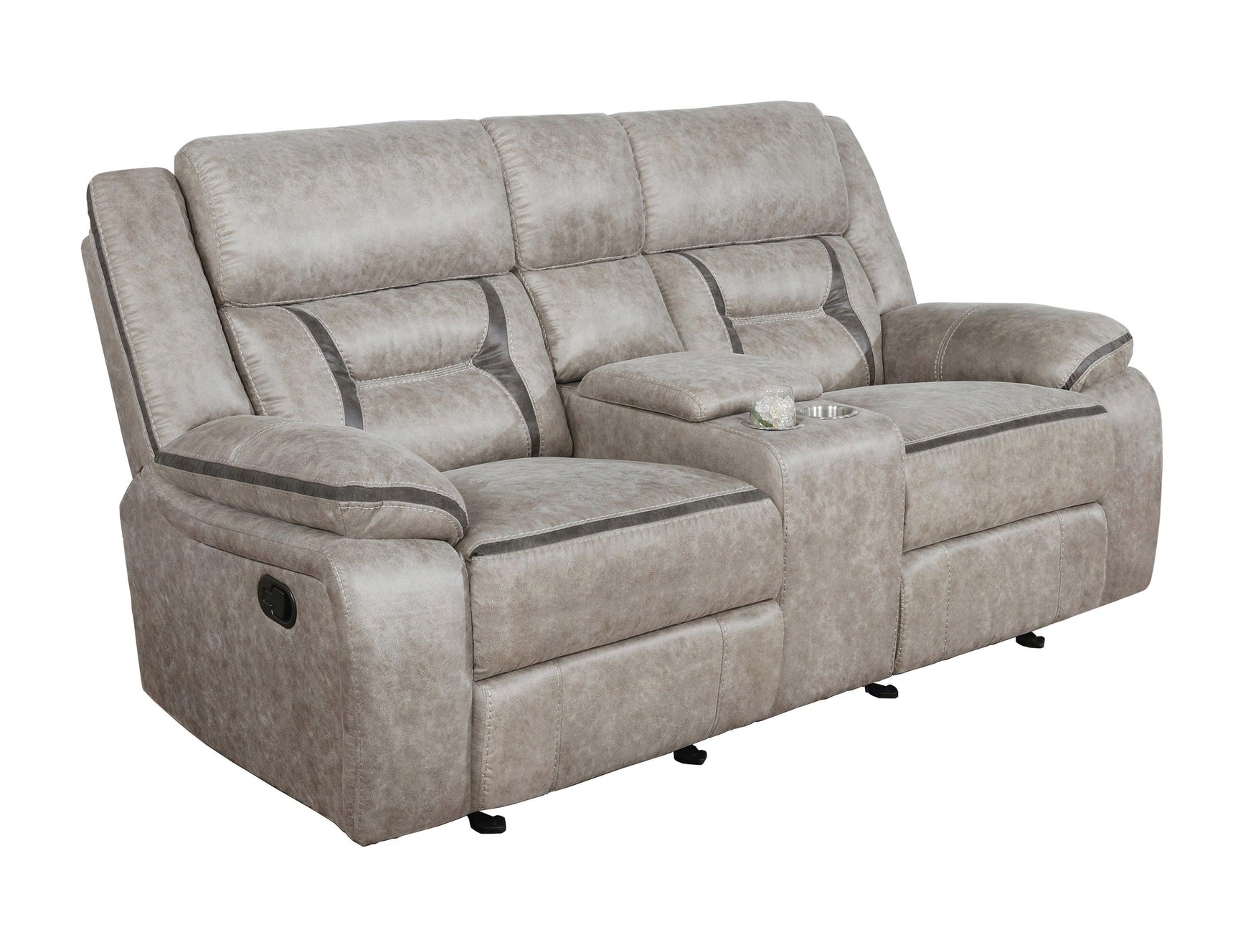 Greer loveseat showing tufted back detail