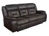 Greer sofa showing cupholders and drop-down center