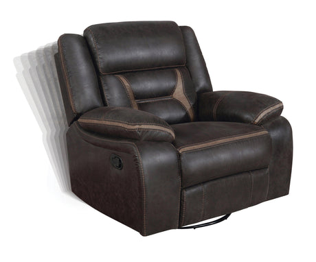 Swivel function view of Greer Upholstered Recliner