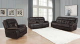 Greer Upholstered Tufted Back Glider Recliner 651356 - Ella Furniture