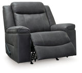 Reclined position view of Status Check Shadow recliner