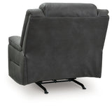 Back side of Status Check Shadow recliner reclined