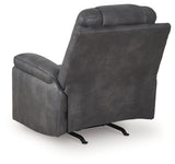 Stockworth Granite Faux Leather Recliner back view