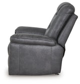 Stockworth Granite Faux Leather Recliner alternate side view