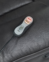 Detail of control wand on Stockworth Faux Leather Recliner