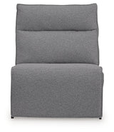 Power armless recliner sectional piece